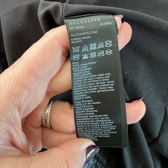 All Saints Leather Jacket - Picture 9 of 11